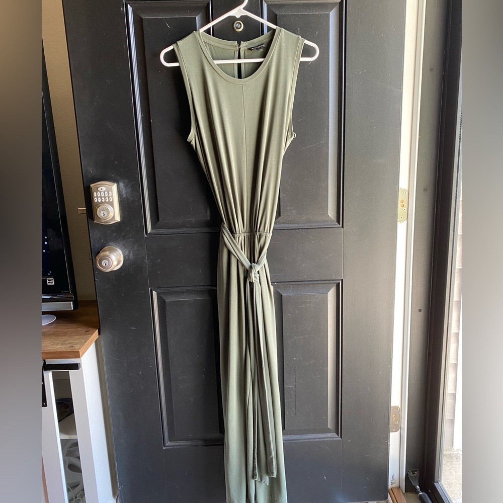 BANANA REPUBLIC Sandwash Modal cropped jumpsuit Size 10 Green - Picture 4 of 16